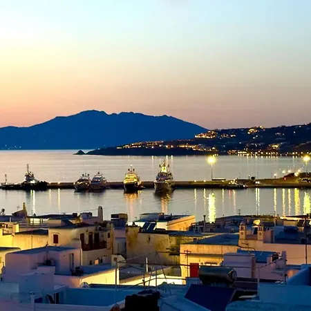 Nyaraló Mykonos 3 Bedroom With Panoramic Sea And Town Views