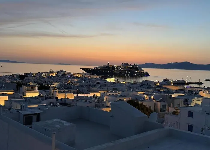 Дом отдыха Mykonos 3 Bedroom With Panoramic Sea And Town Views Mykonos Town