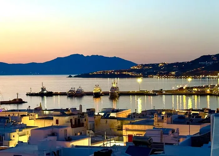 Дом отдыха Mykonos 3 Bedroom With Panoramic Sea And Town Views