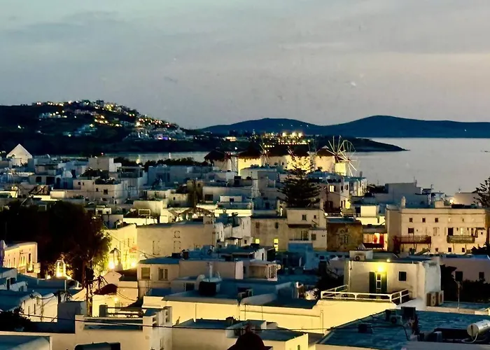 Дом отдыха Mykonos 3 Bedroom With Panoramic Sea And Town Views
