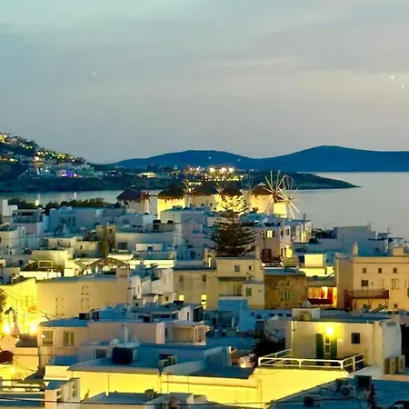 Mykonos 3 Bedroom With Panoramic Sea And Town Views Tatil Evi Mykonos Town
